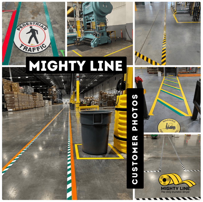 warehouse floor striping in the Inland Empire