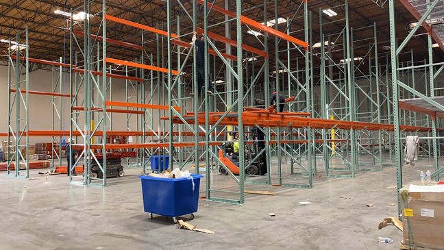 Pallet rack installation services in the Inland Empire